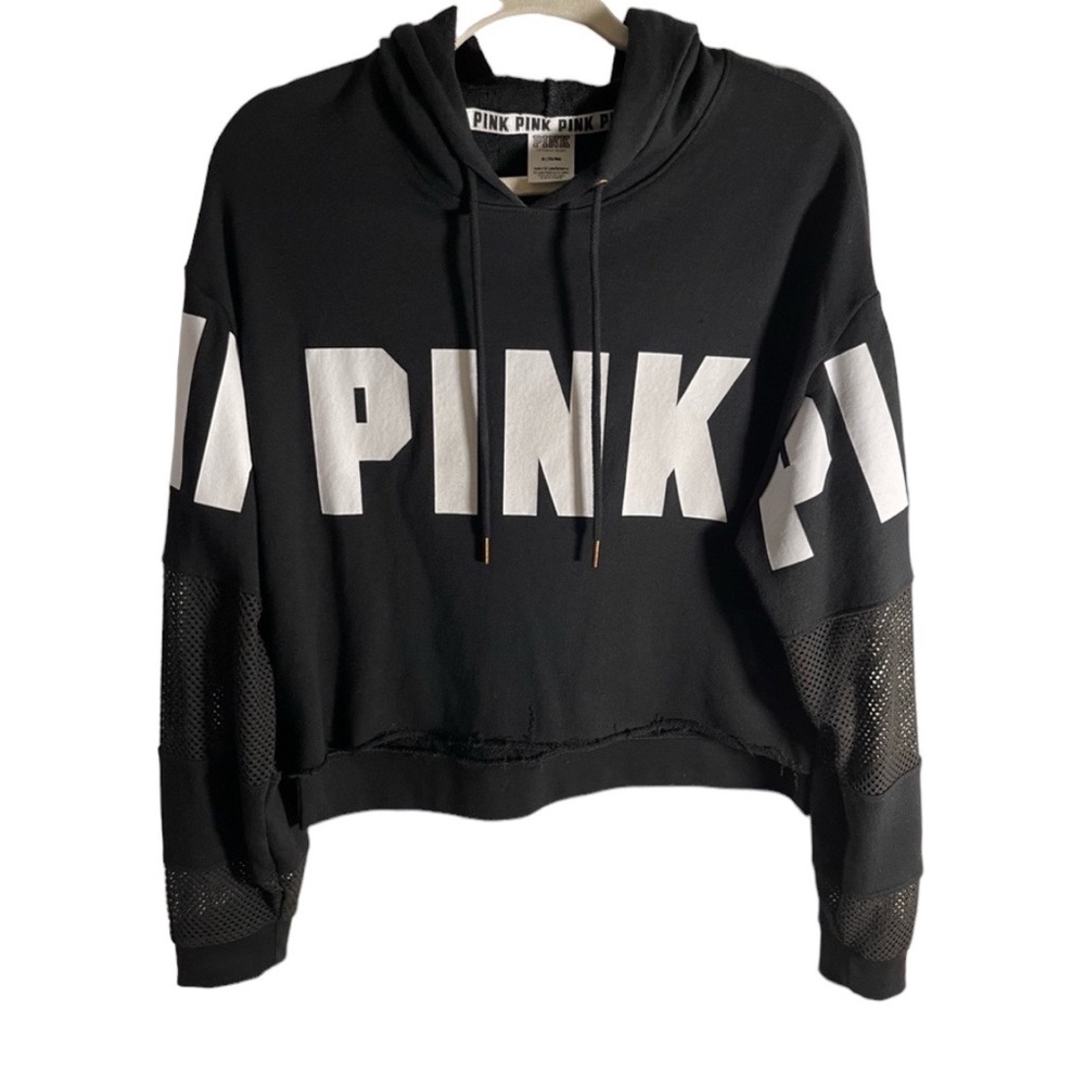 Victoria Secret cropped hoodie 🖤🤍
